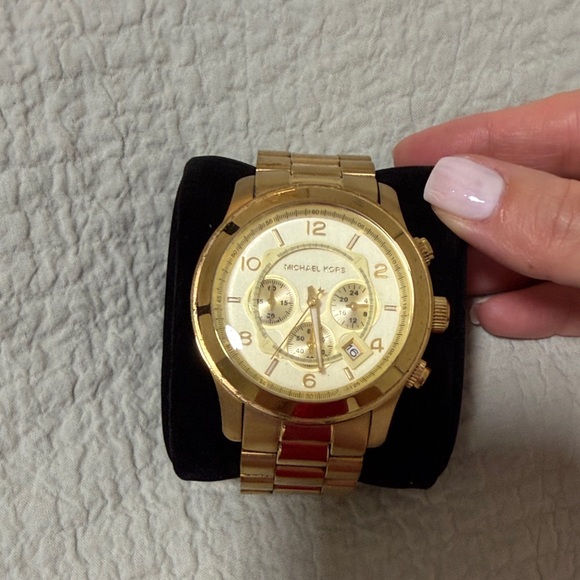 Michael Kors Gold-Tone Watch with Chronograph